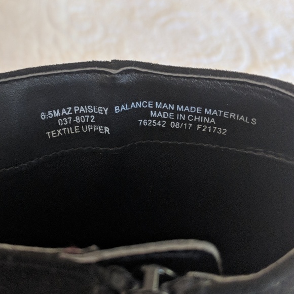 Gold-heeled Faux Suede Booties - Picture 2 of 2